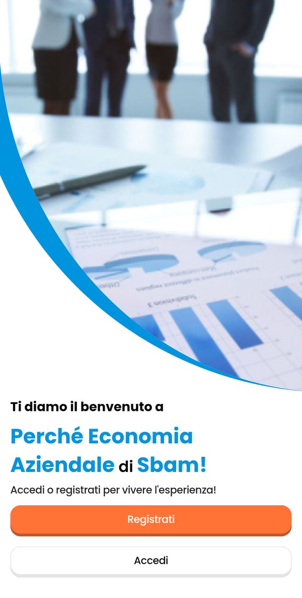 Schermata di benvenuto