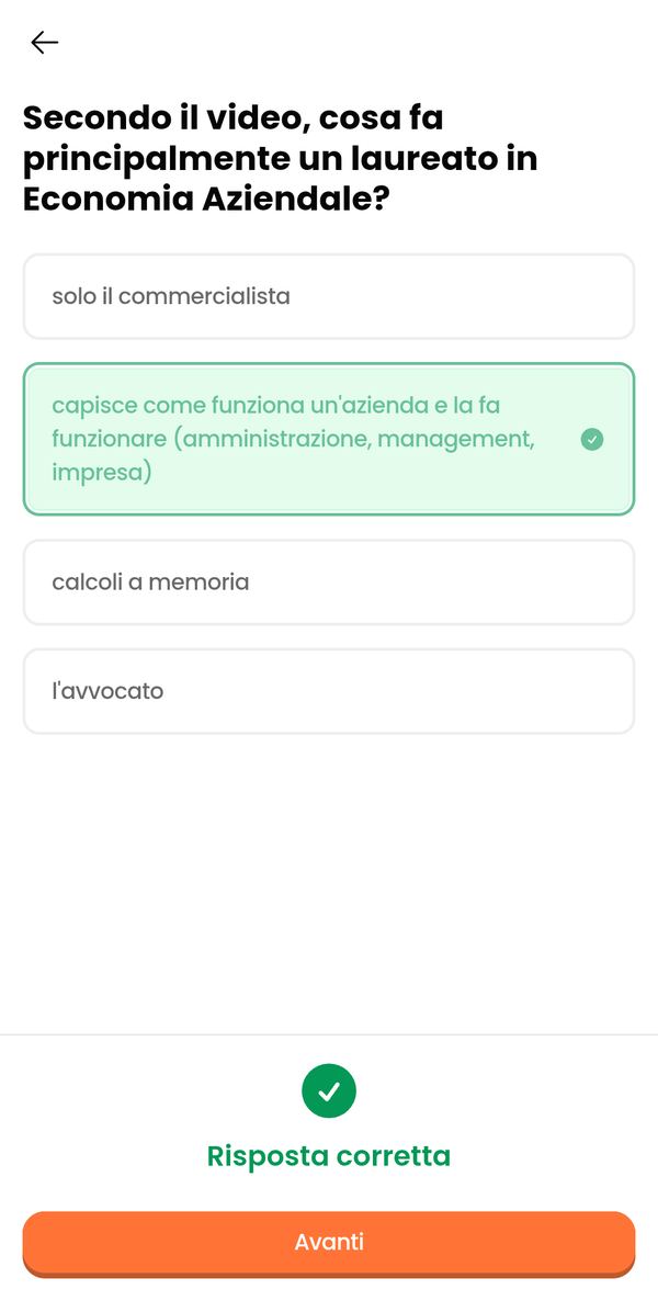 Risposta corretta